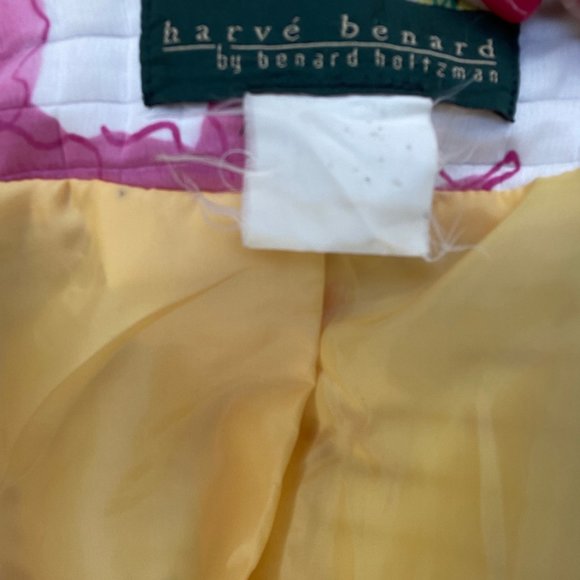 Vintage 90's Pink Yellow Retro Floral Puffer Quilt Jacket Adult Large - Picture 4 of 4